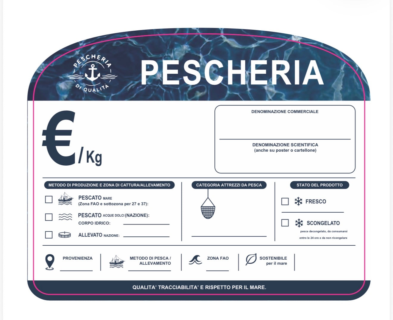 Cartellino pescheria nuovo (NEUTRO)