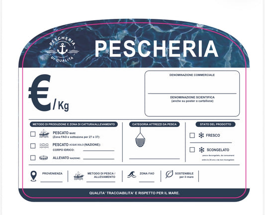 Cartellino pescheria nuovo (NEUTRO)