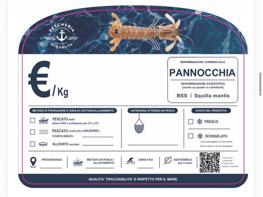 Cartellino pannocchia con qr code