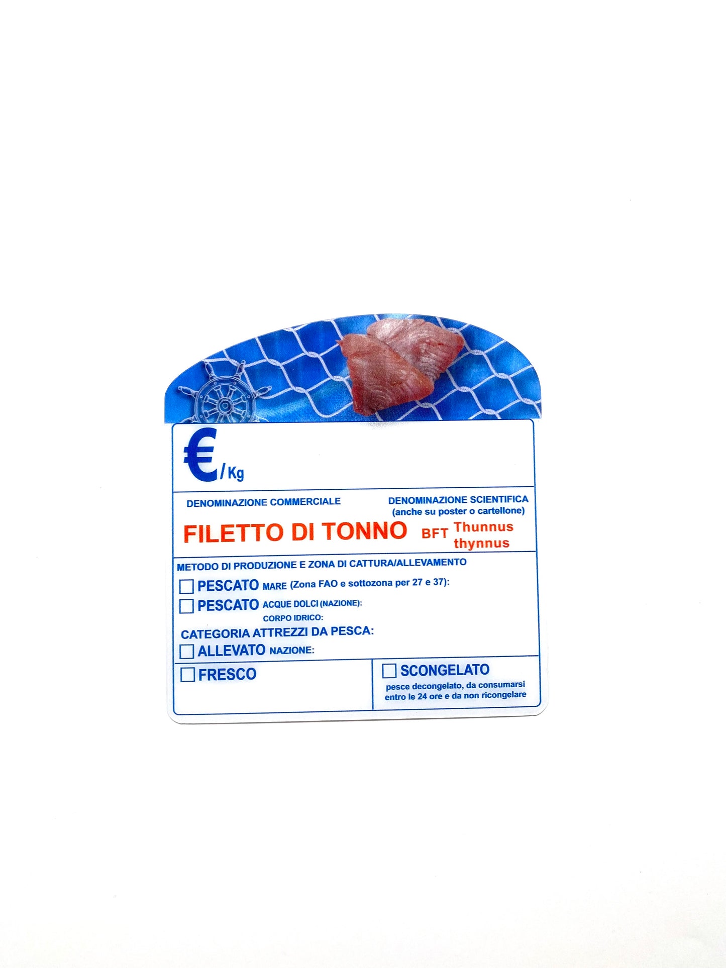 Cartellino filetto di tonno