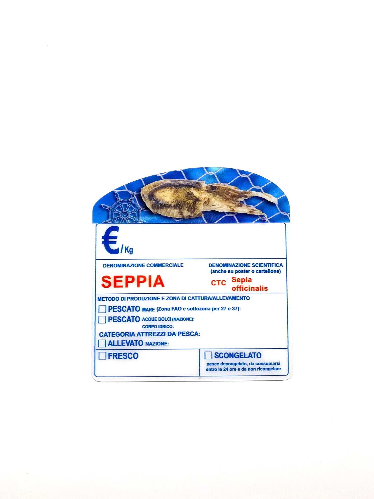 Cartellino seppia