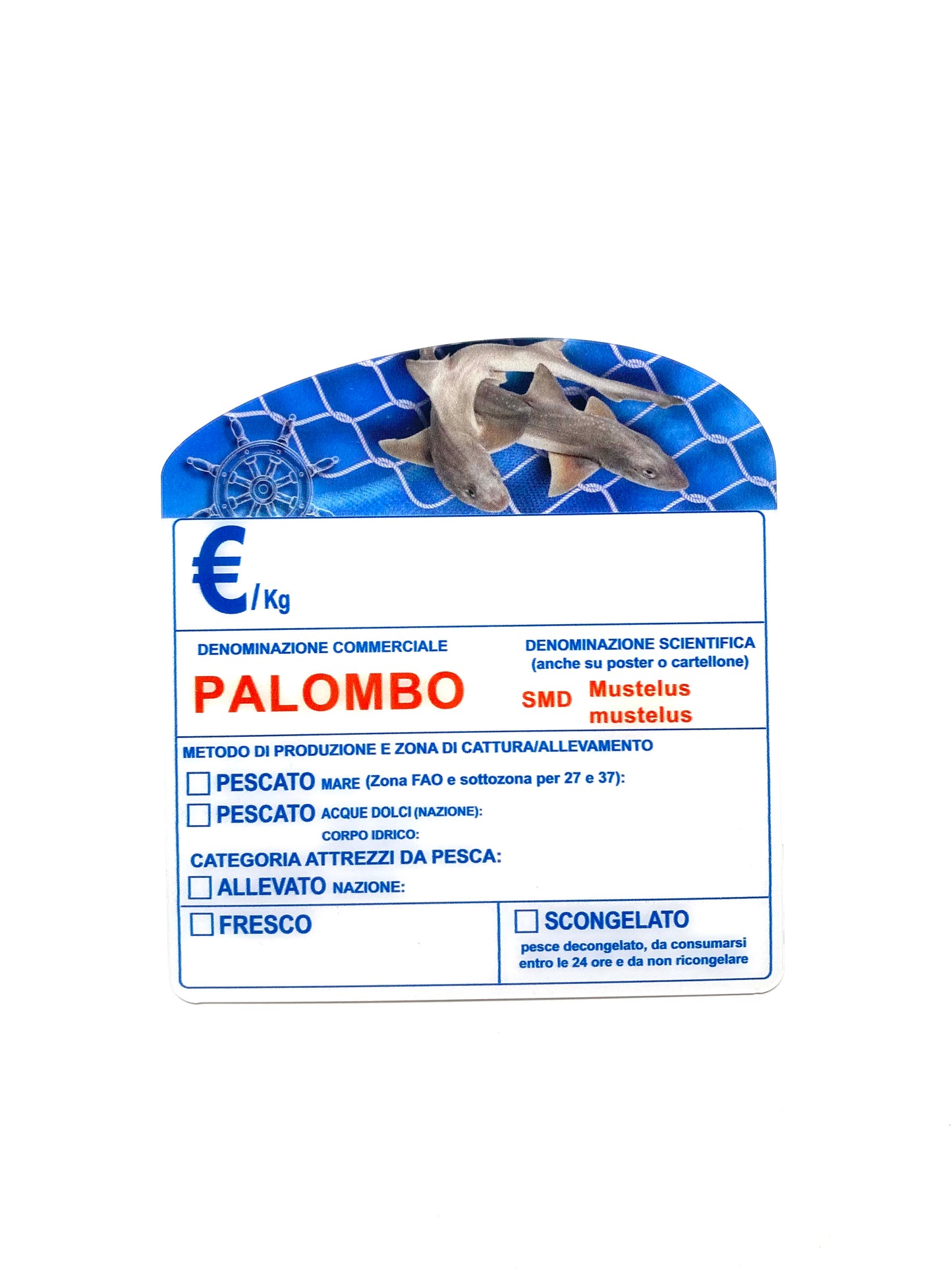 Cartellino palombo