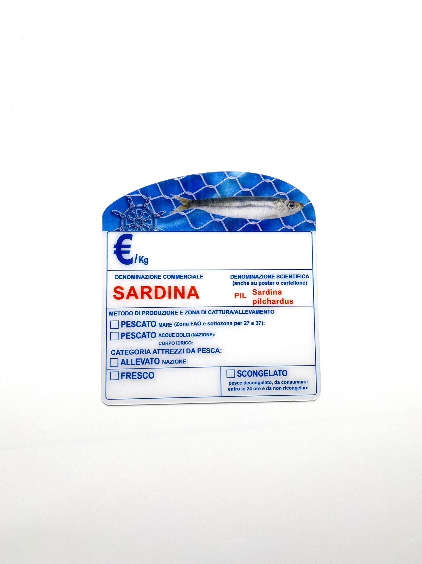 Cartellino sardina