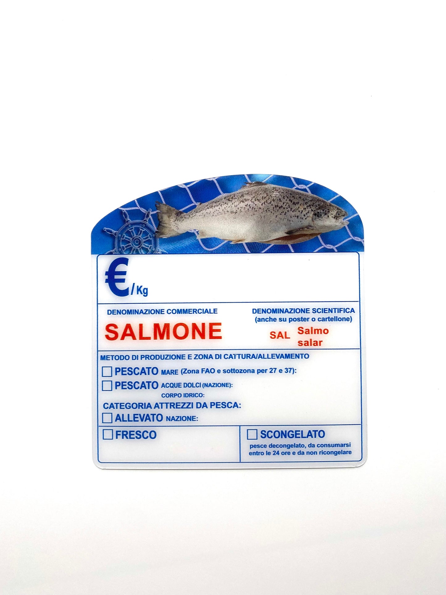 Cartellino salmone