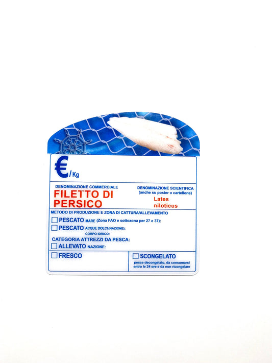 Cartellino filetto di persico