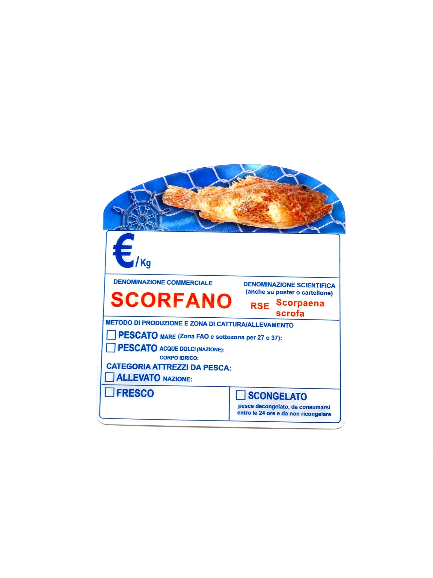 Cartellino scorfano