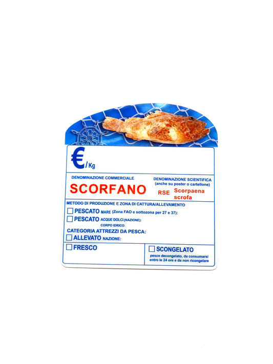Cartellino scorfano
