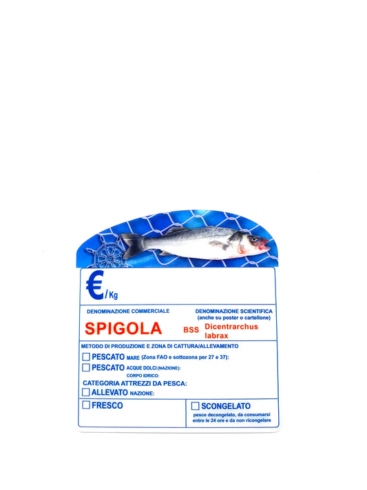 Cartellino spigola