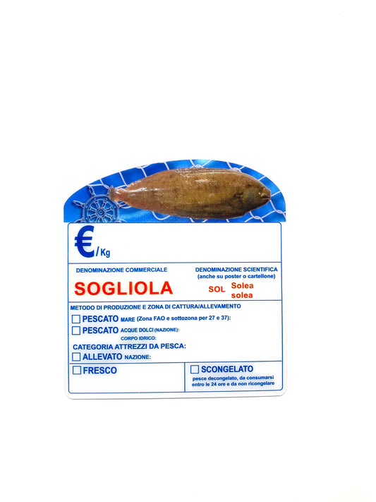 Cartellino sogliola