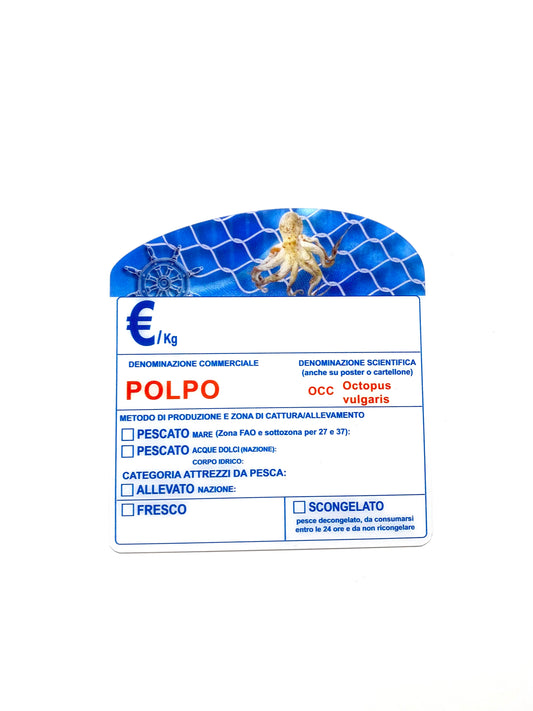 Cartellino polpo