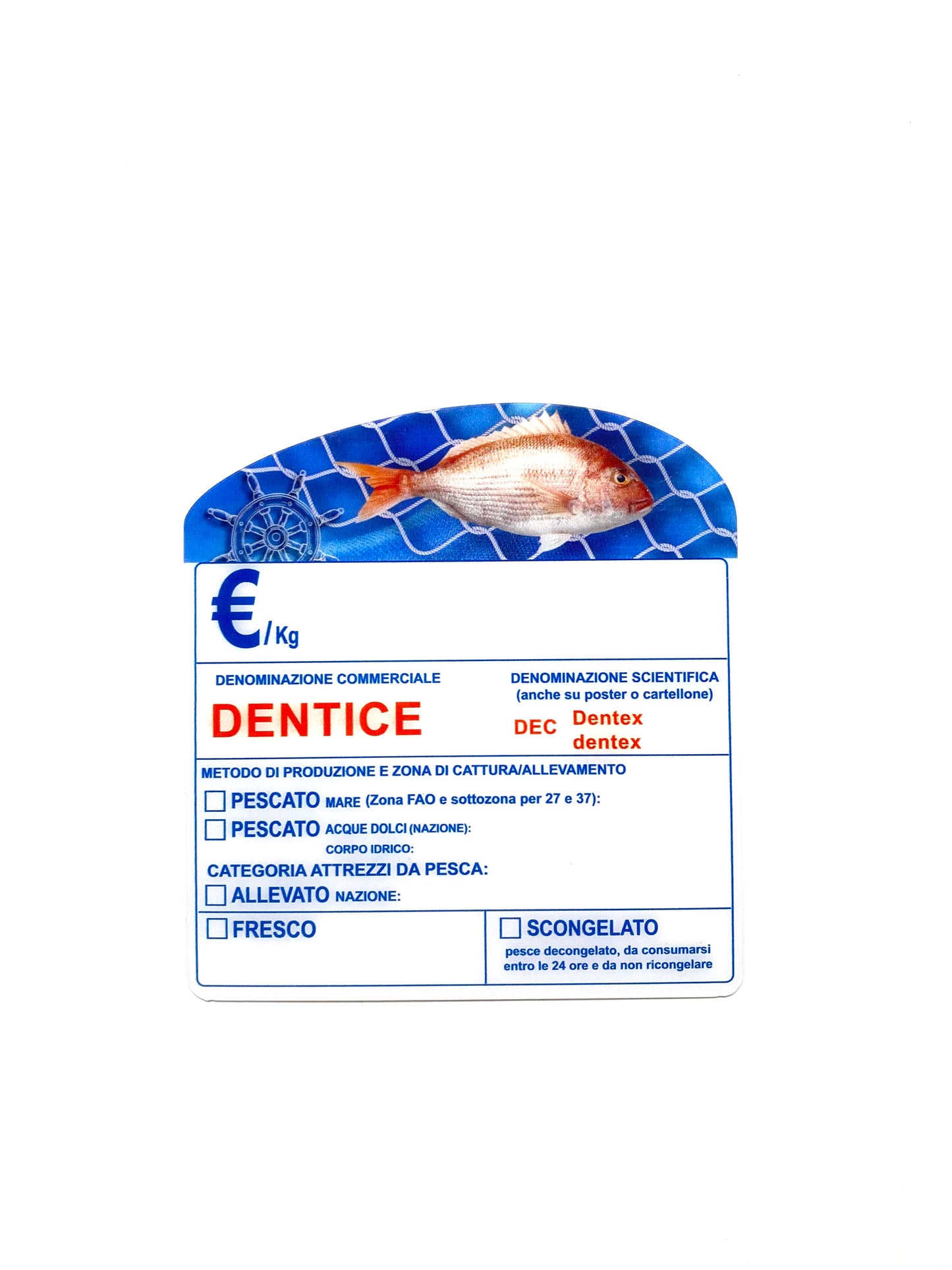 Cartellino dentice