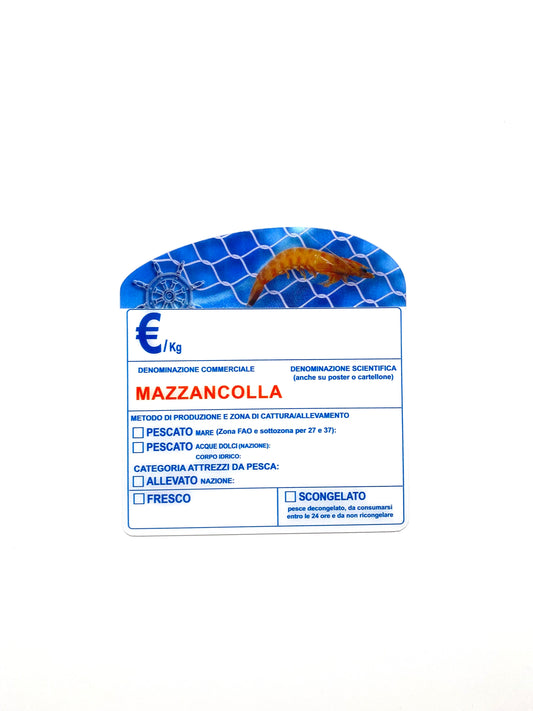 Cartellino mazzancolla